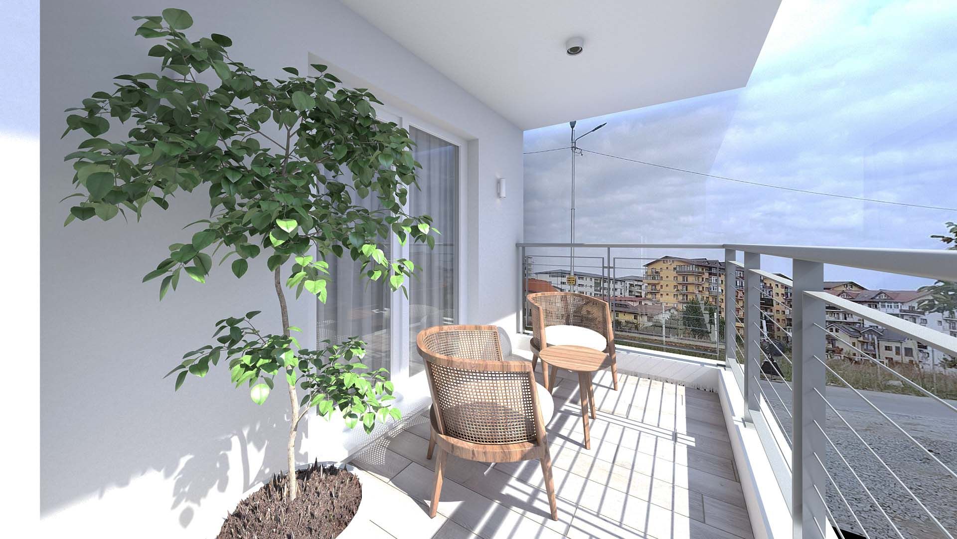 Contemporary Chic Chiajna terasa