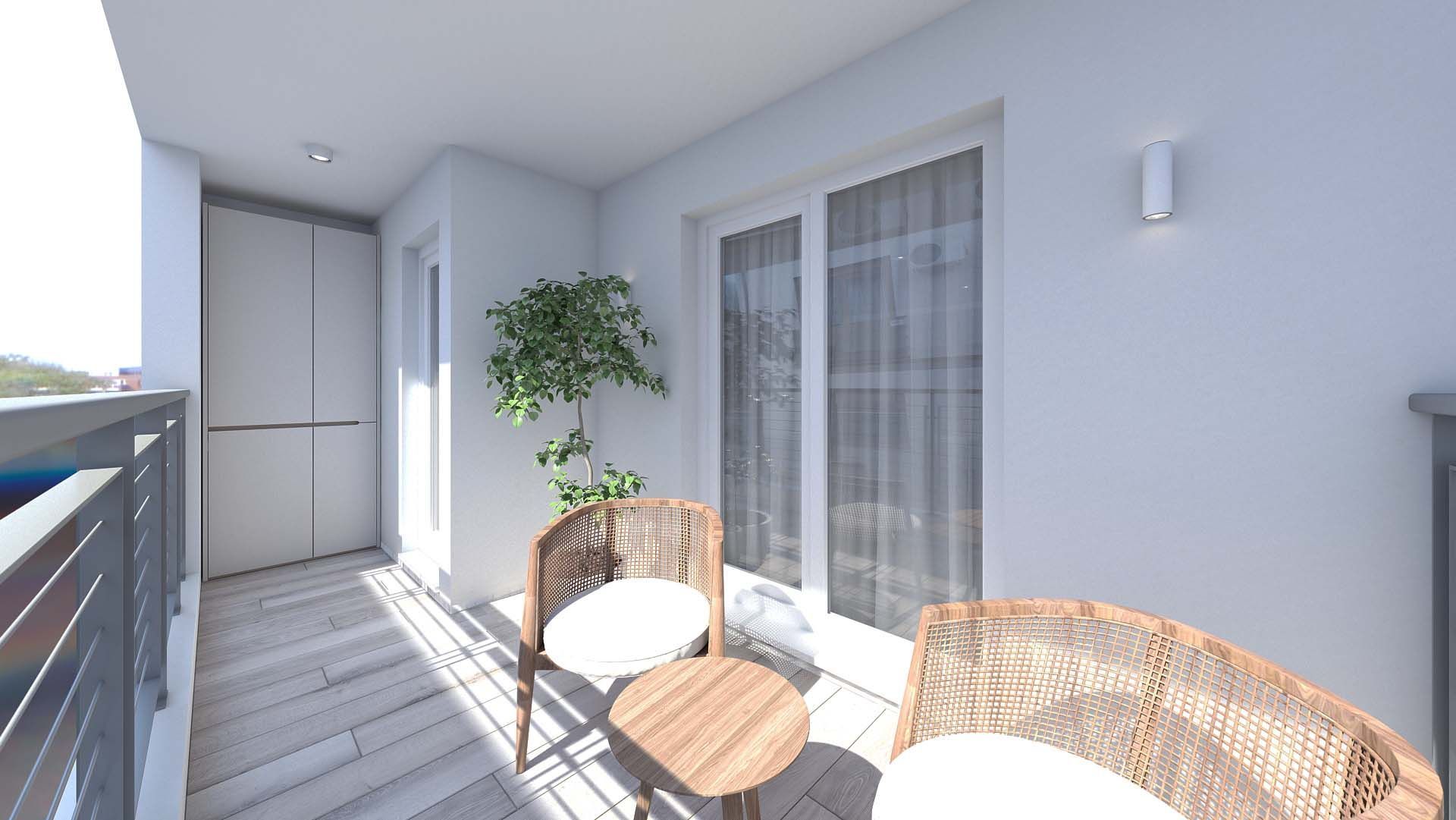 Contemporary Chic Chiajna balcon