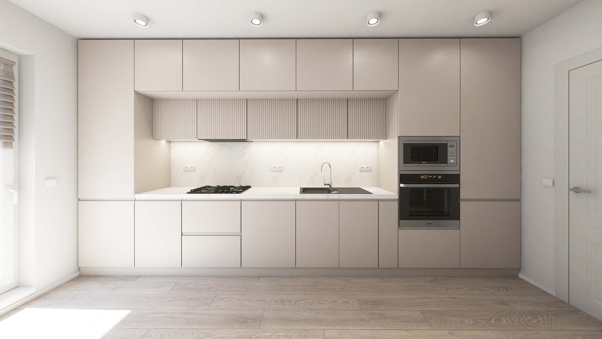 Contemporary Chic Chiajna Bucatarie design interior pe comanda