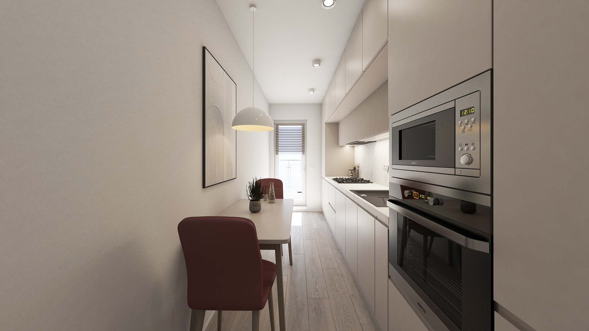 Contemporary Chic Chiajna design bucatarie pe comanda