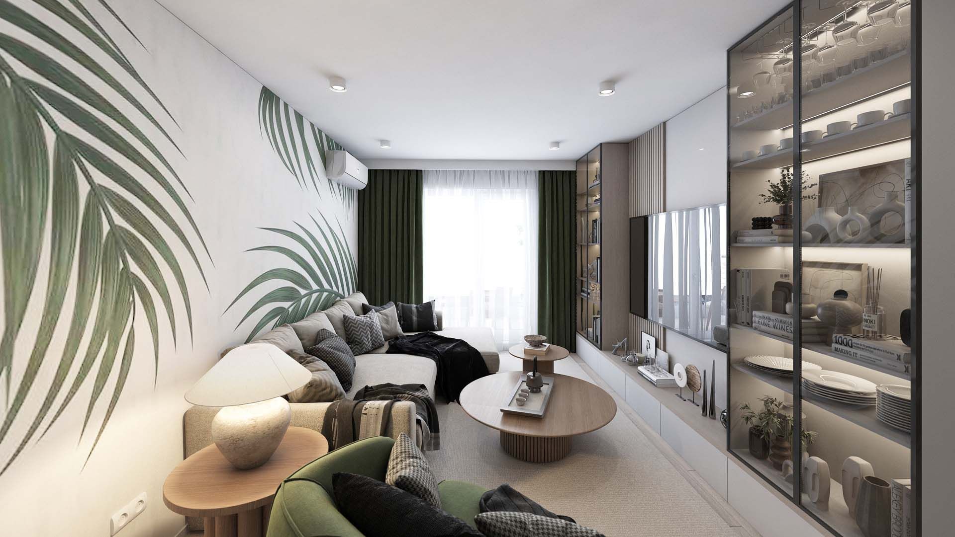 Contemporary Chic Chiajna Living