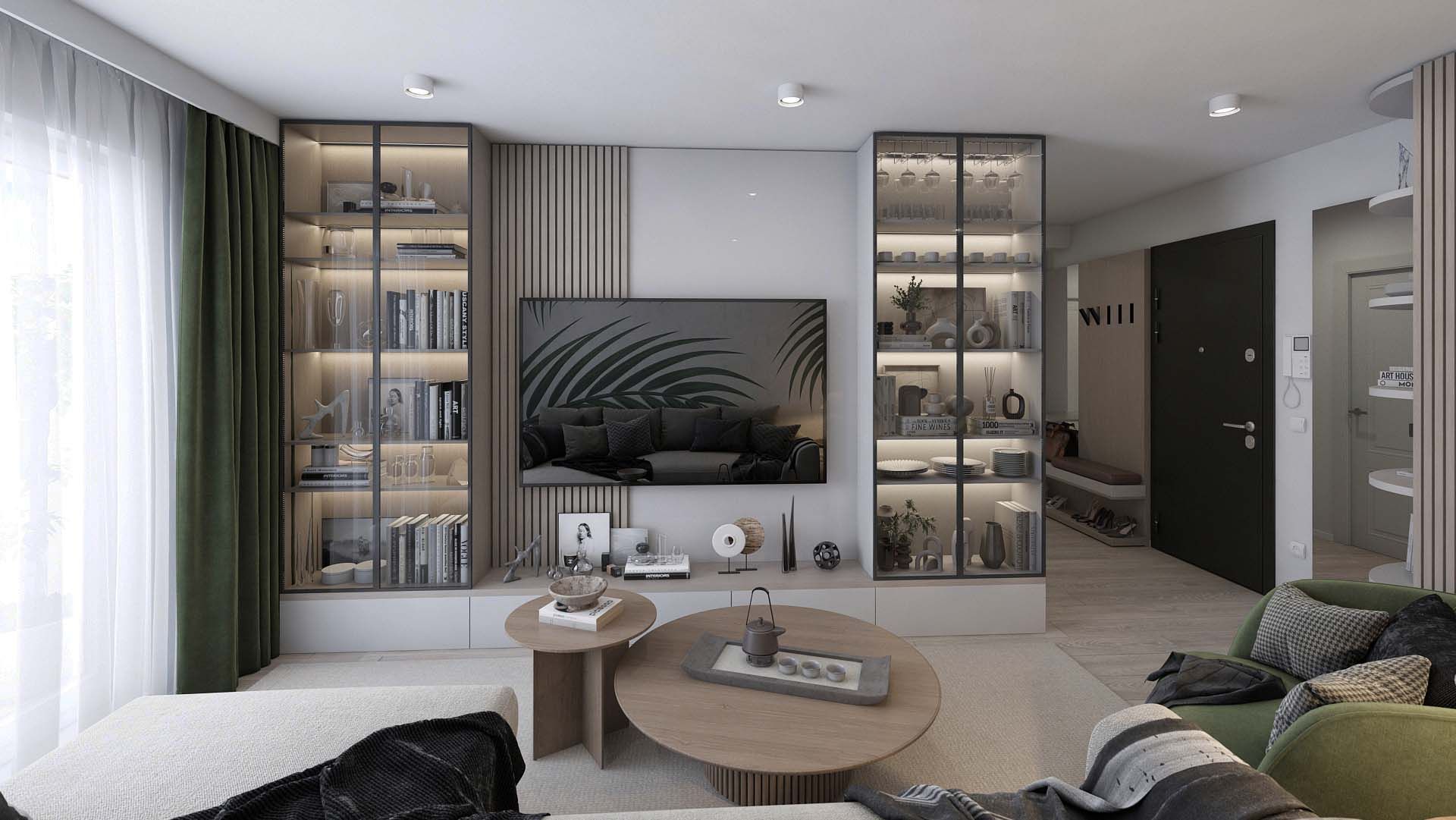 Contemporary Chic Chiajna Living TV Cabinet