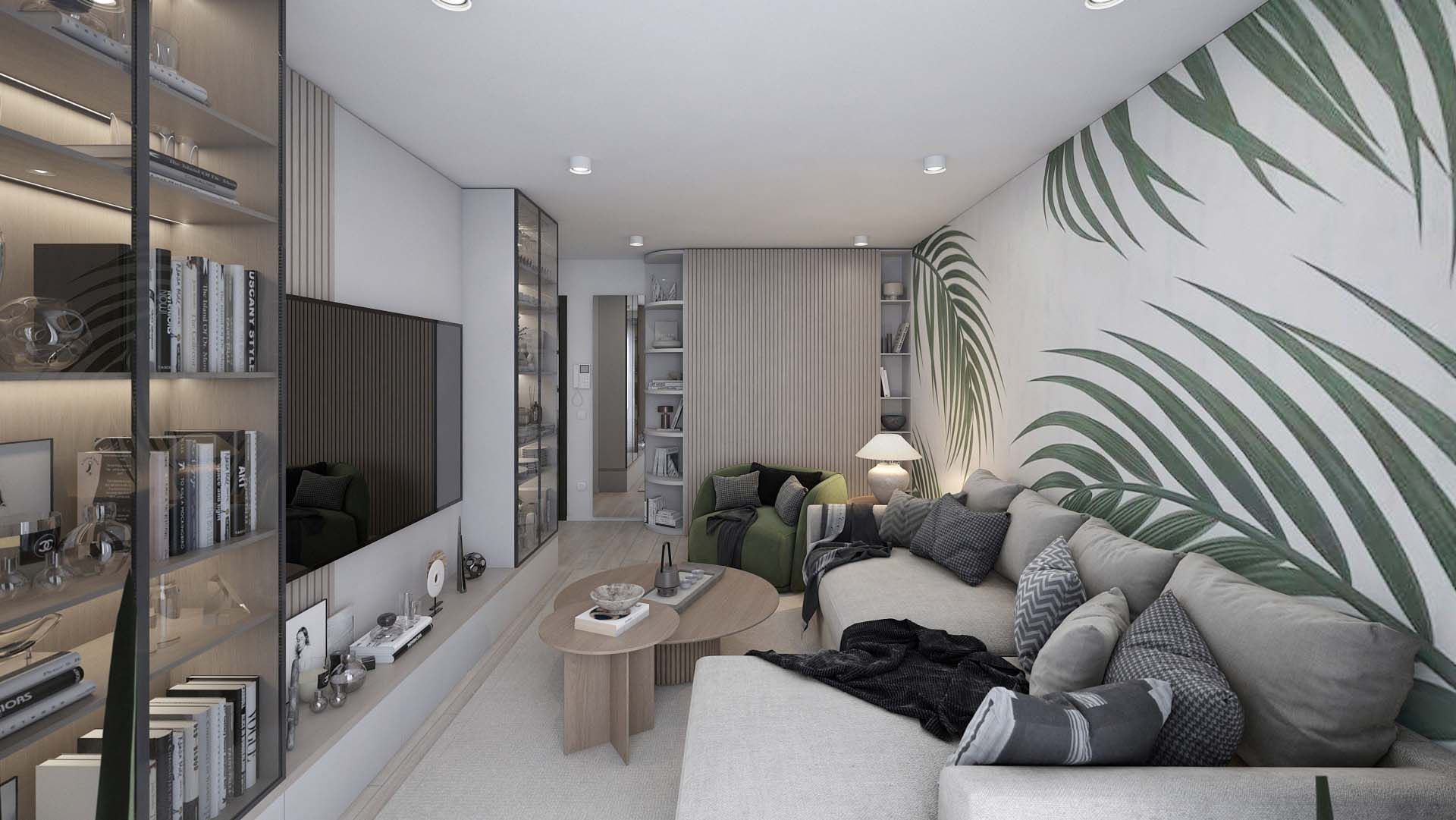 Contemporary Chic Chiajna Living Sofa