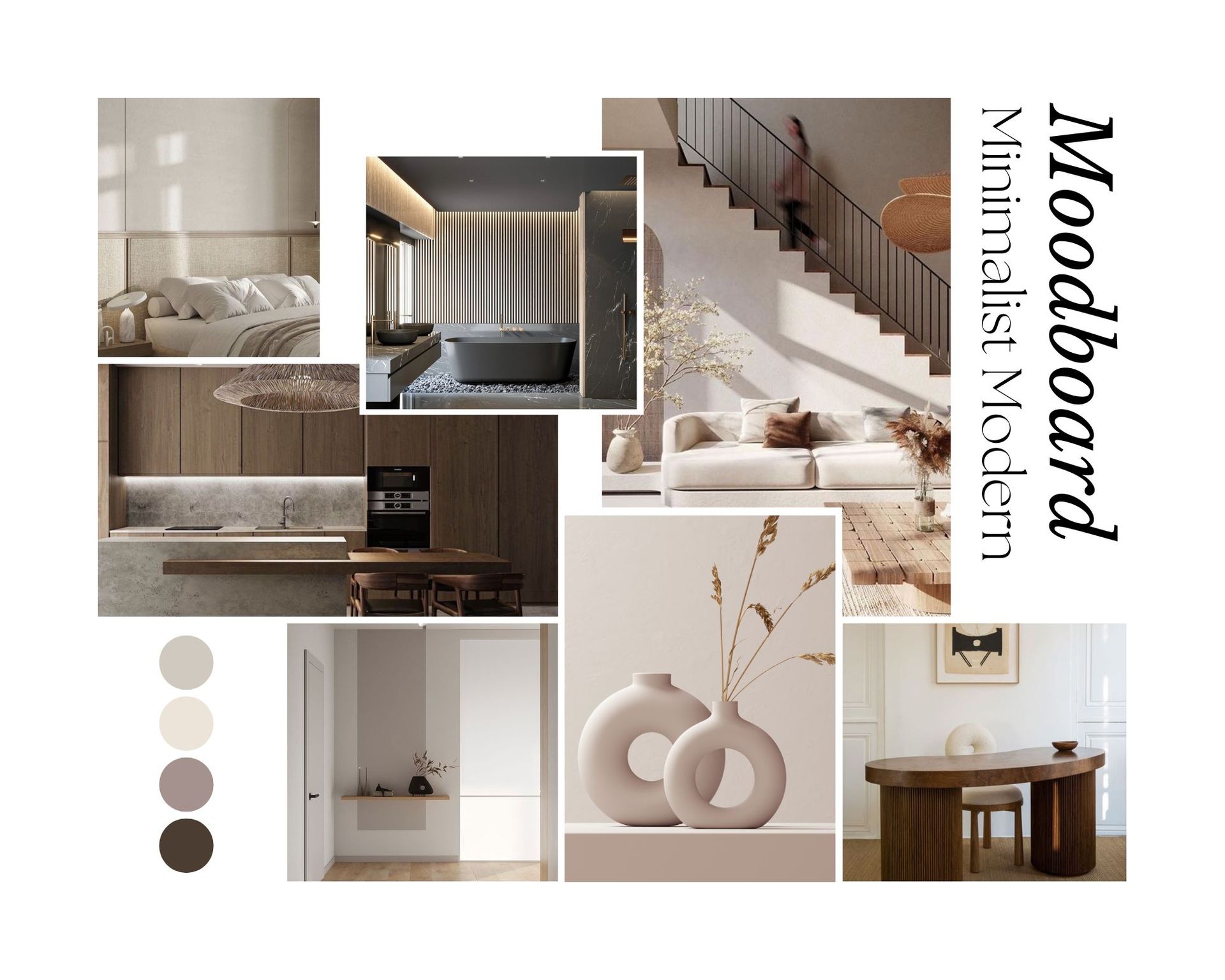 Moodboard proiect de design interior Minimalist Loft Râmnicu Vâlcea.