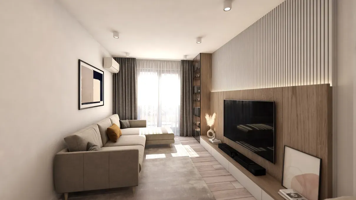 Living proiect Shades of Grey Minimalist Interior Design Studio