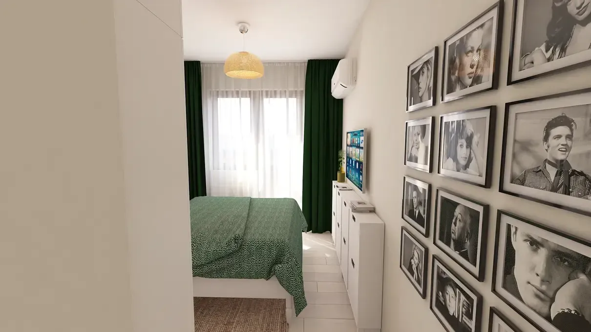 Amenajare interioară în stil scandinav apartament 3 camere.