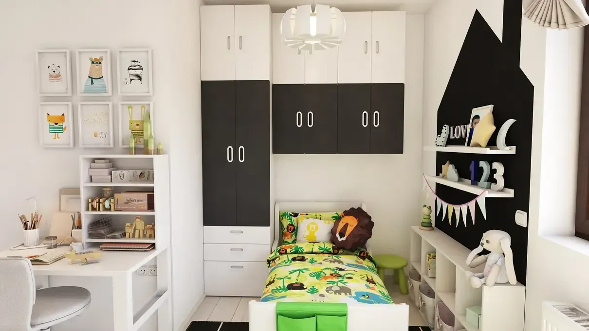 Mobilier Ikea pentru camera copiilor.