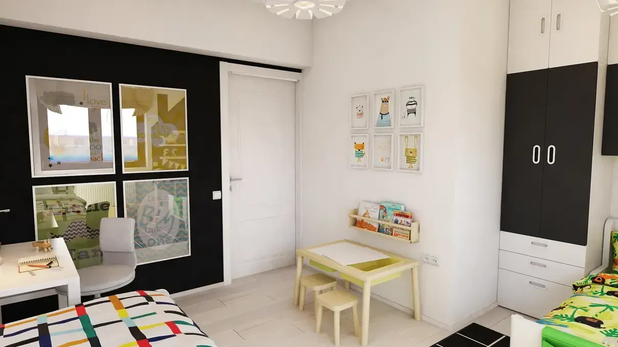 Zonă birouri pentru copii.