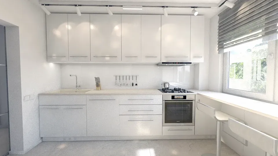 Mobilier bucătărie pe comandă apartament.