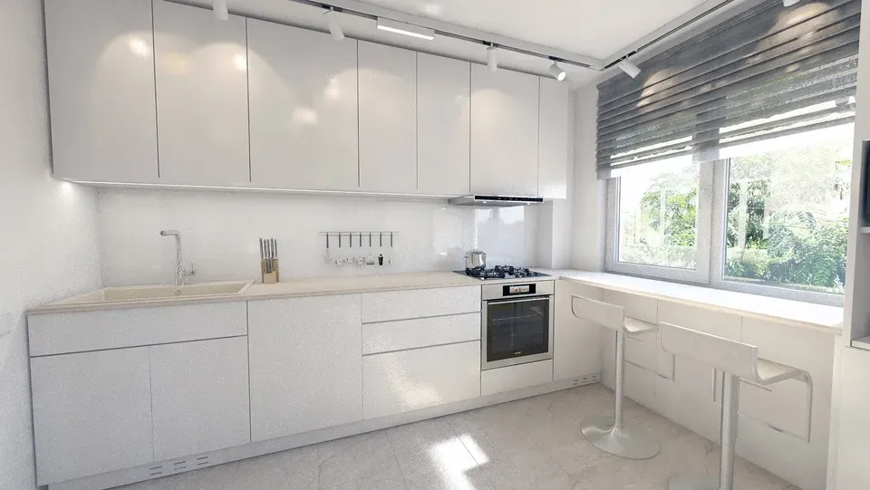 Mobilier bucătărie apartament pe comandă.