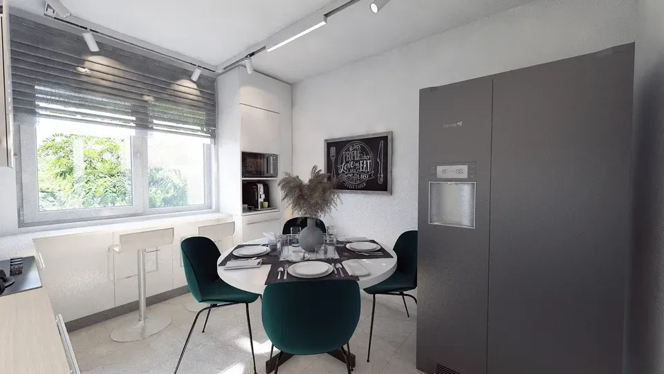 Masă dining bucătărie apartament .