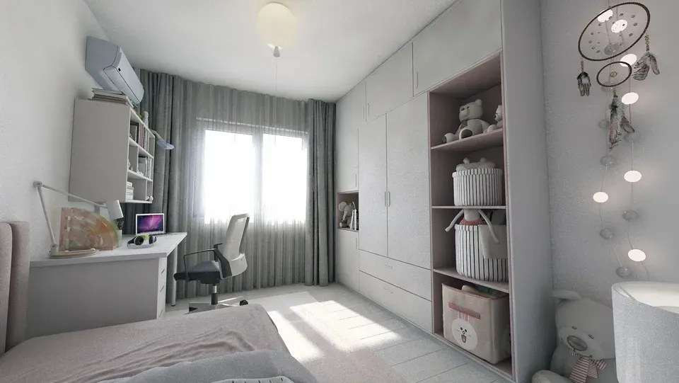 Amenajare interioară apartament dormitor copii.