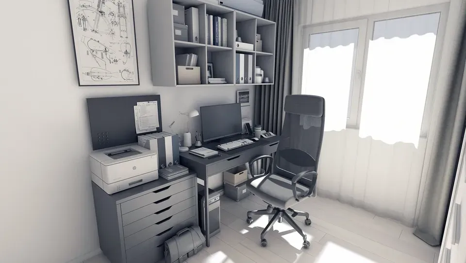 Amenajare interioară apartament birou Ikea.