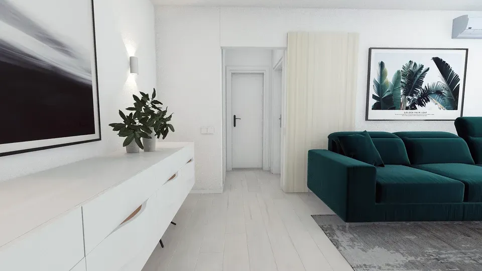 Amenajare living modern minimalist.