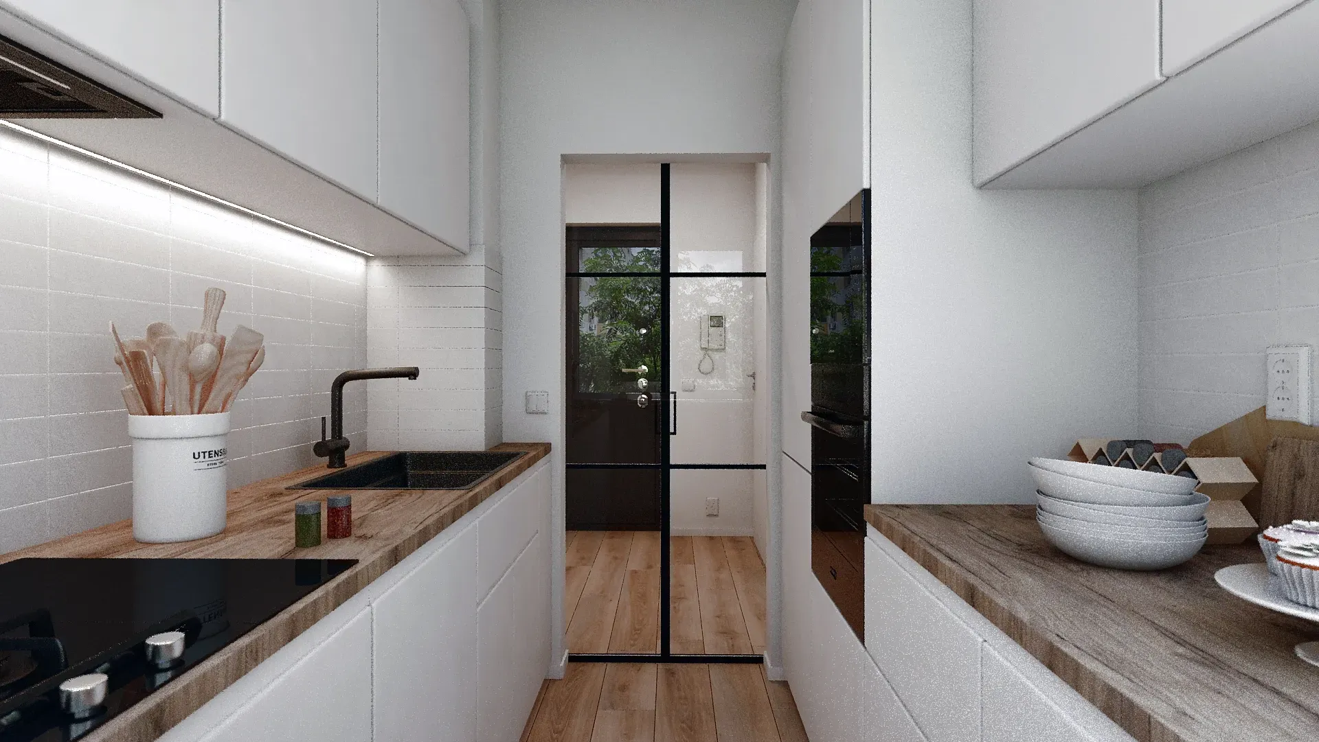 Bucătărie minimalistă