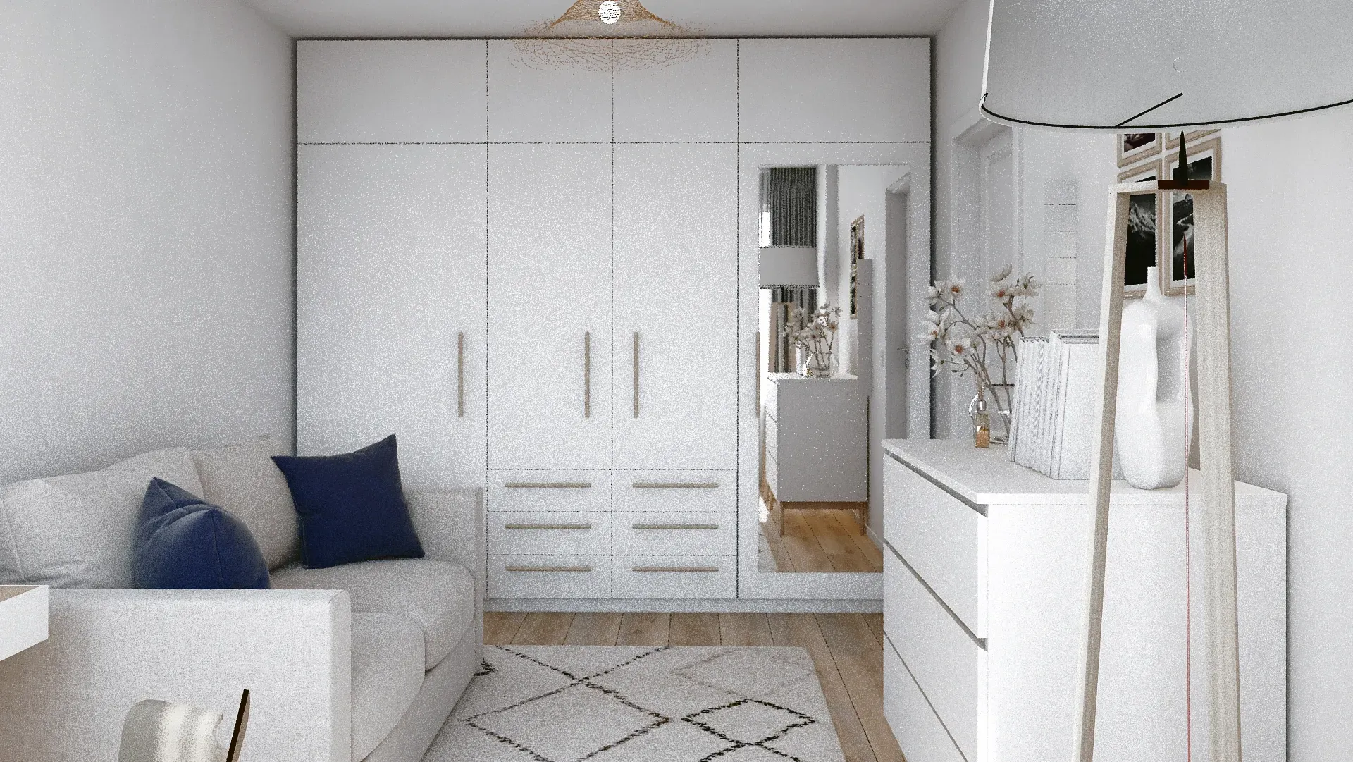 Dormitor multifuncțional de 13.35mp