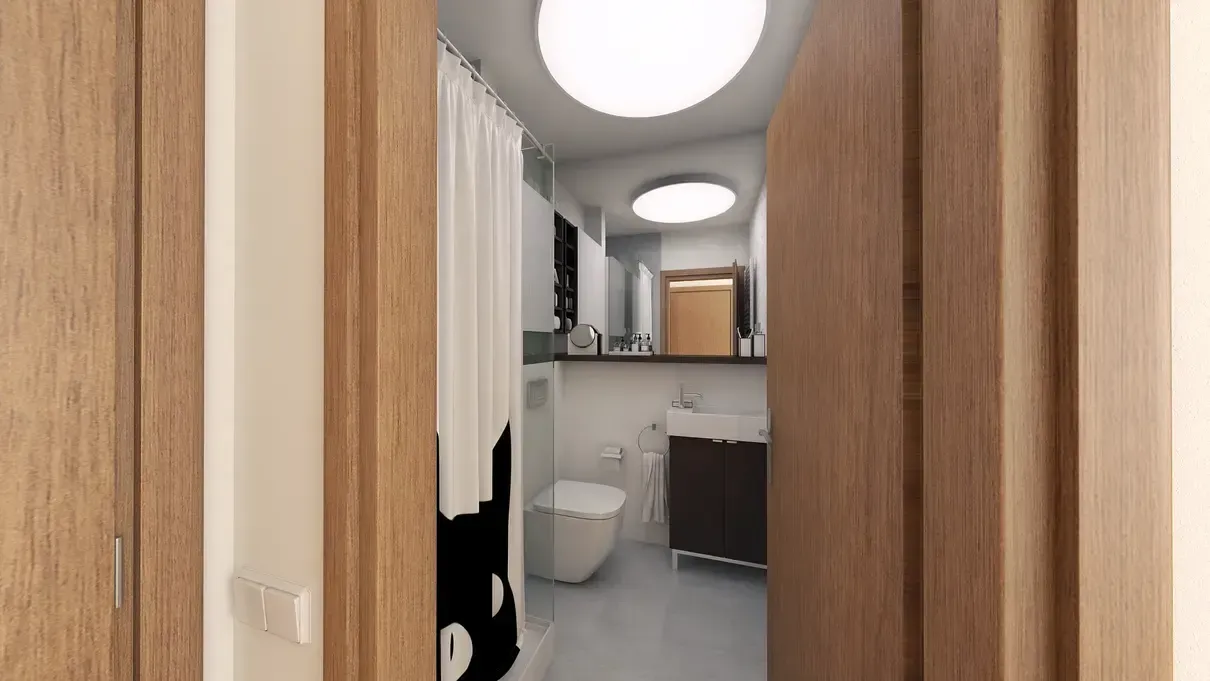 Baie de serviciu apartament 3 camere.