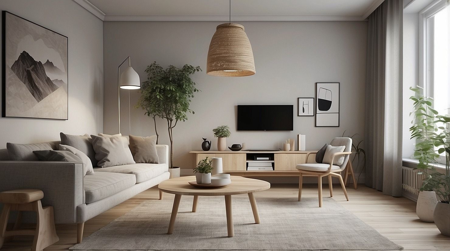 Living in design interior scandinav.