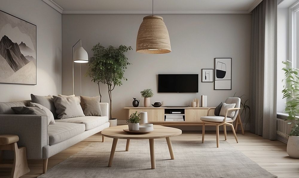 Living in design interior scandinav.