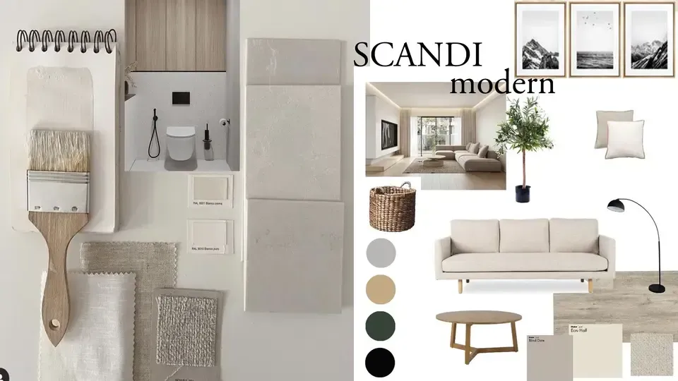 Moodboard proiect de design interior Nordic Nest Bd. Mihalache