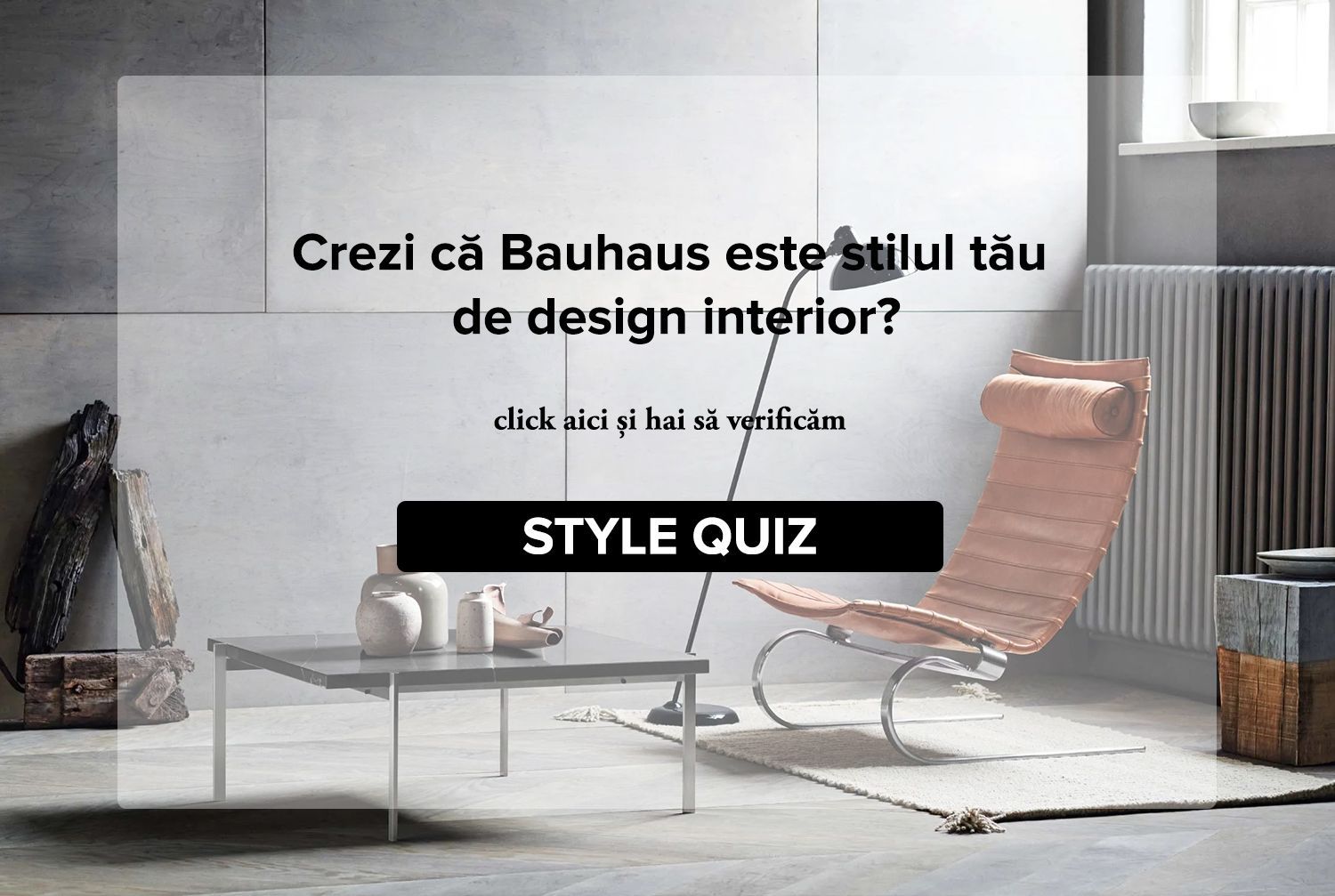 Verifică care este stilul tău de design interior cu testul creat de Minimalist Interior Design Studio.