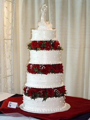 For tier wedding cake —  Wedding cakes in Des Moines, IA