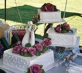 Three tiers cake wedding cake —  Wedding cakes in Des Moines, IA