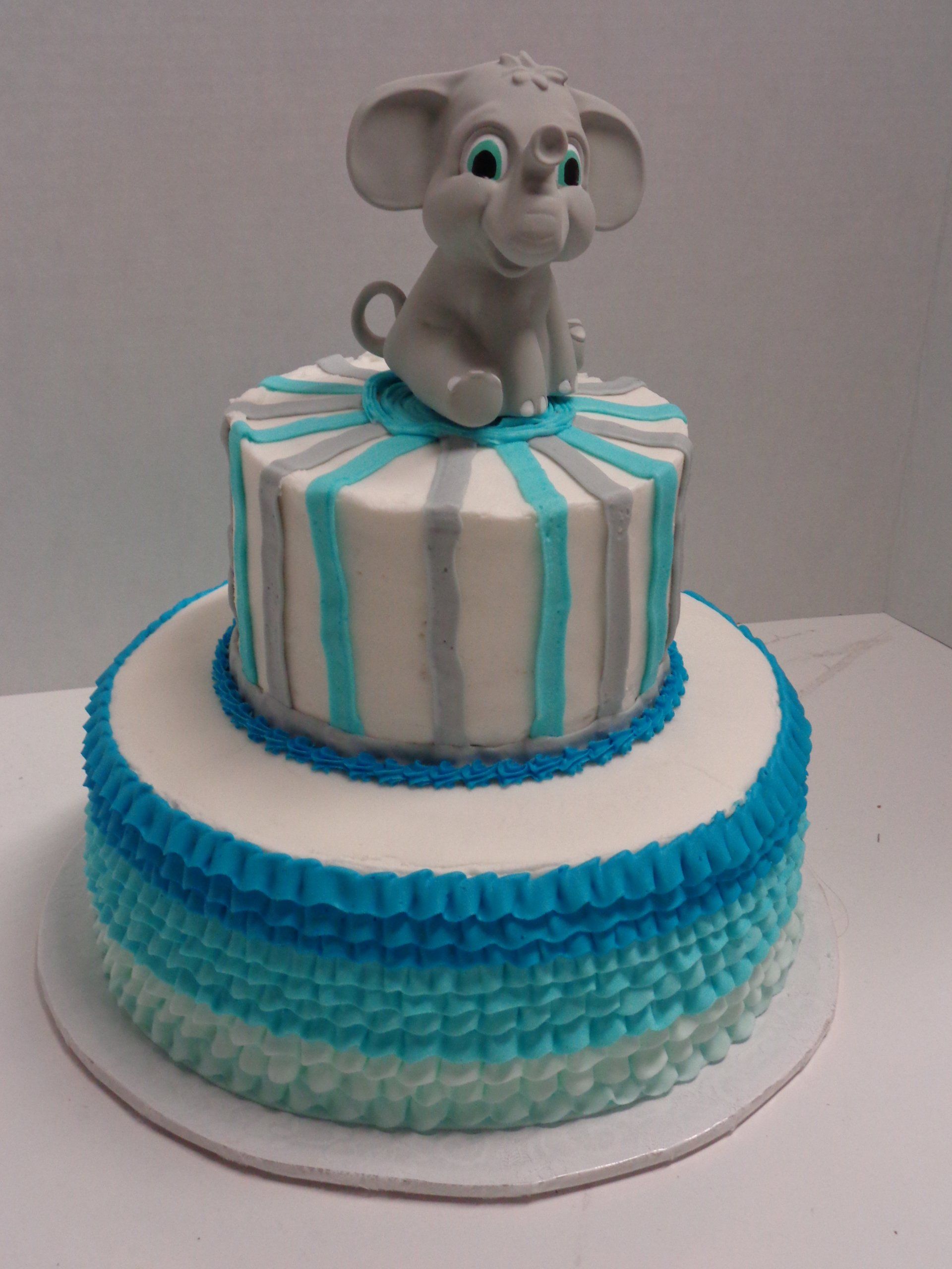 Our Creation — Baby Elephant Themed Cake in Des Moines, IA