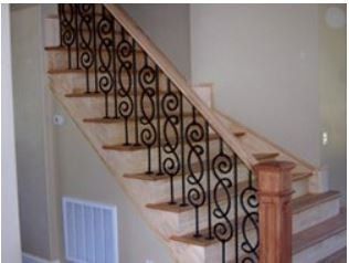 Staircases — Forged Interior Wrought Iron Pickets in Greensboro, NC