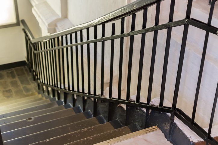 Aluminum — Staircase with Handrails in Greensboro, NC Aluminum — Staircase with Handrails in Greensboro, NC