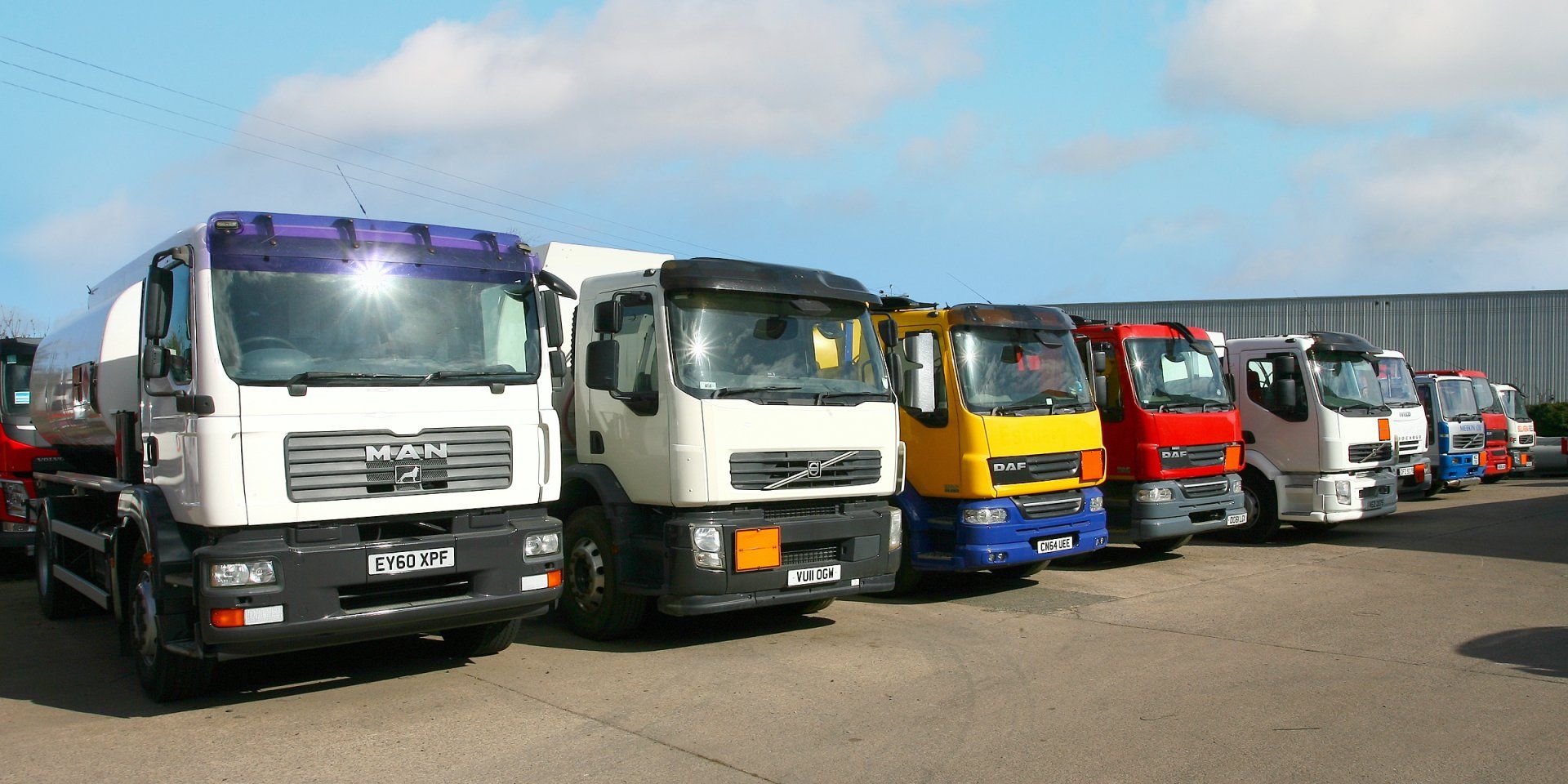 White tanker side angle