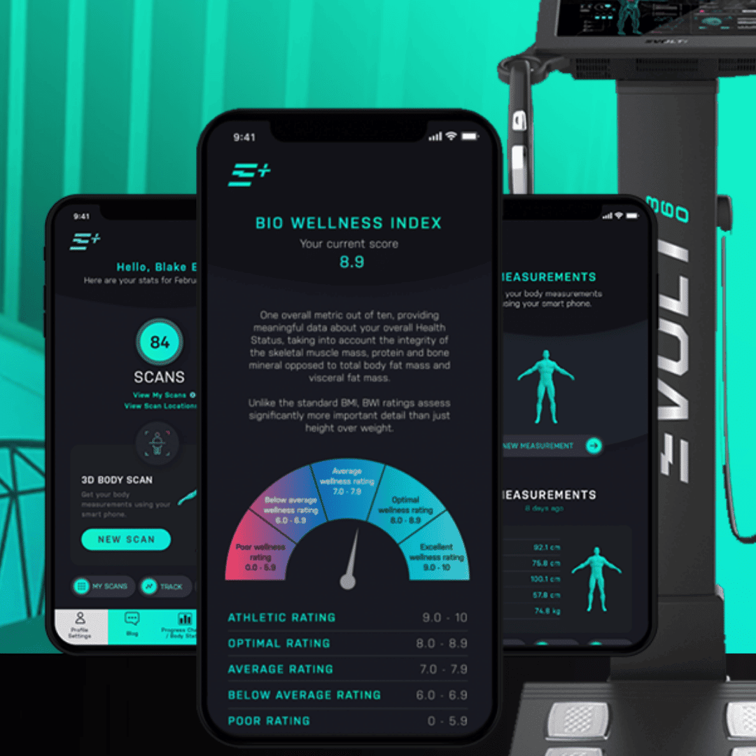 EVOLT 360 Body Composition Scans app