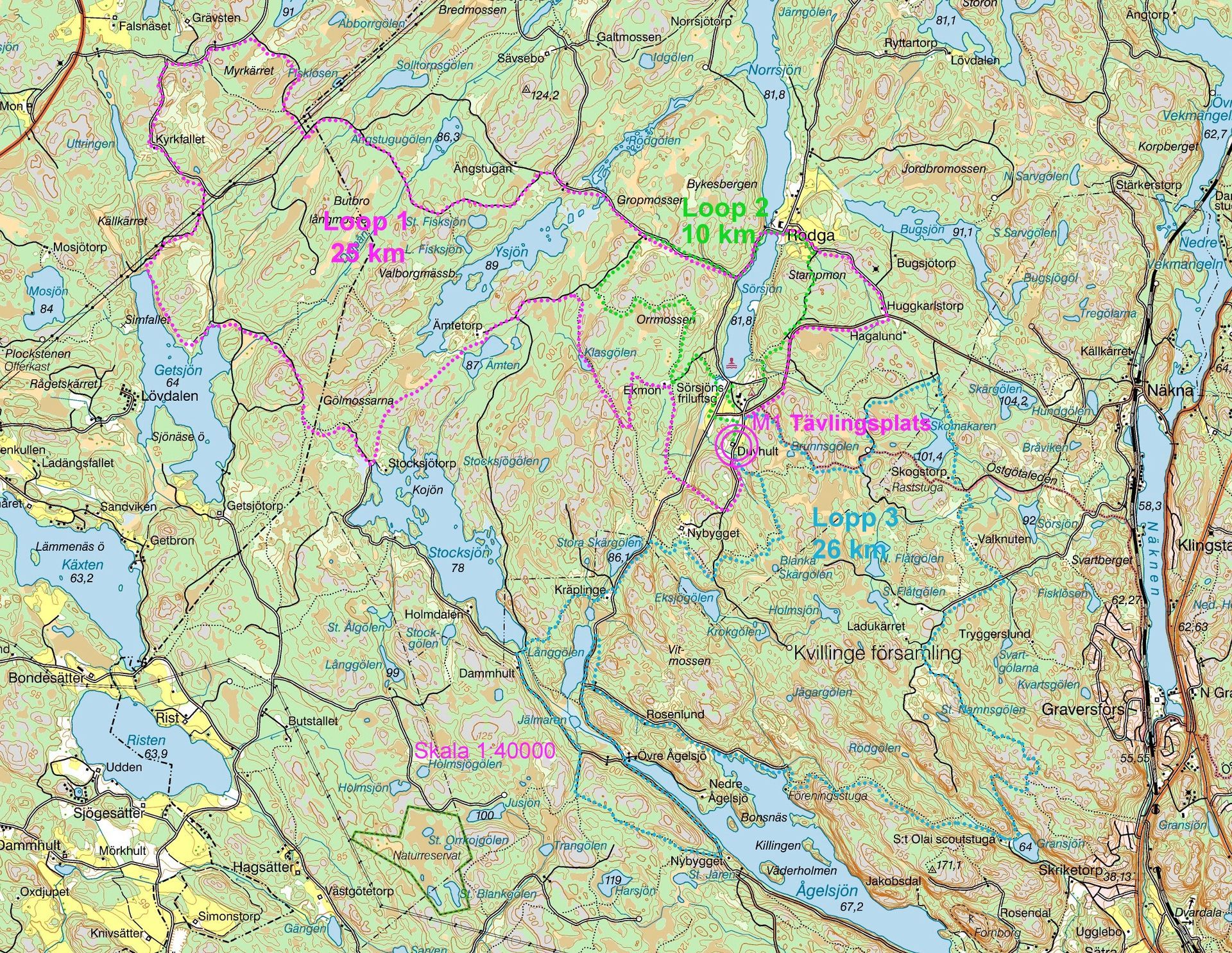 Kolmårdsbiken karta