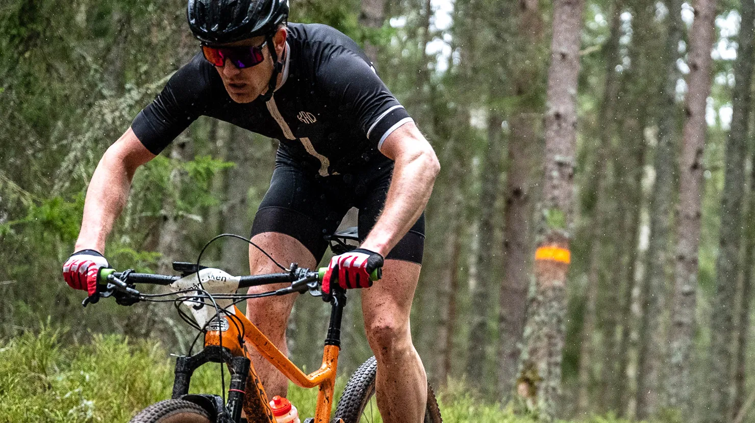 Mtb cyklist på Kolmårdsbiken