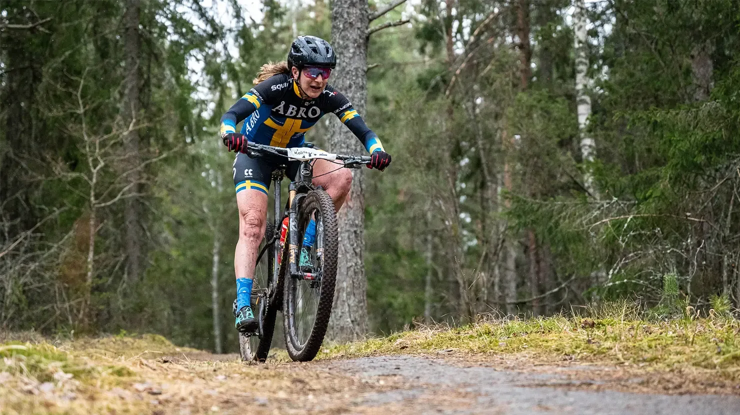 Mtb cyklist på Kolmårdsbiken