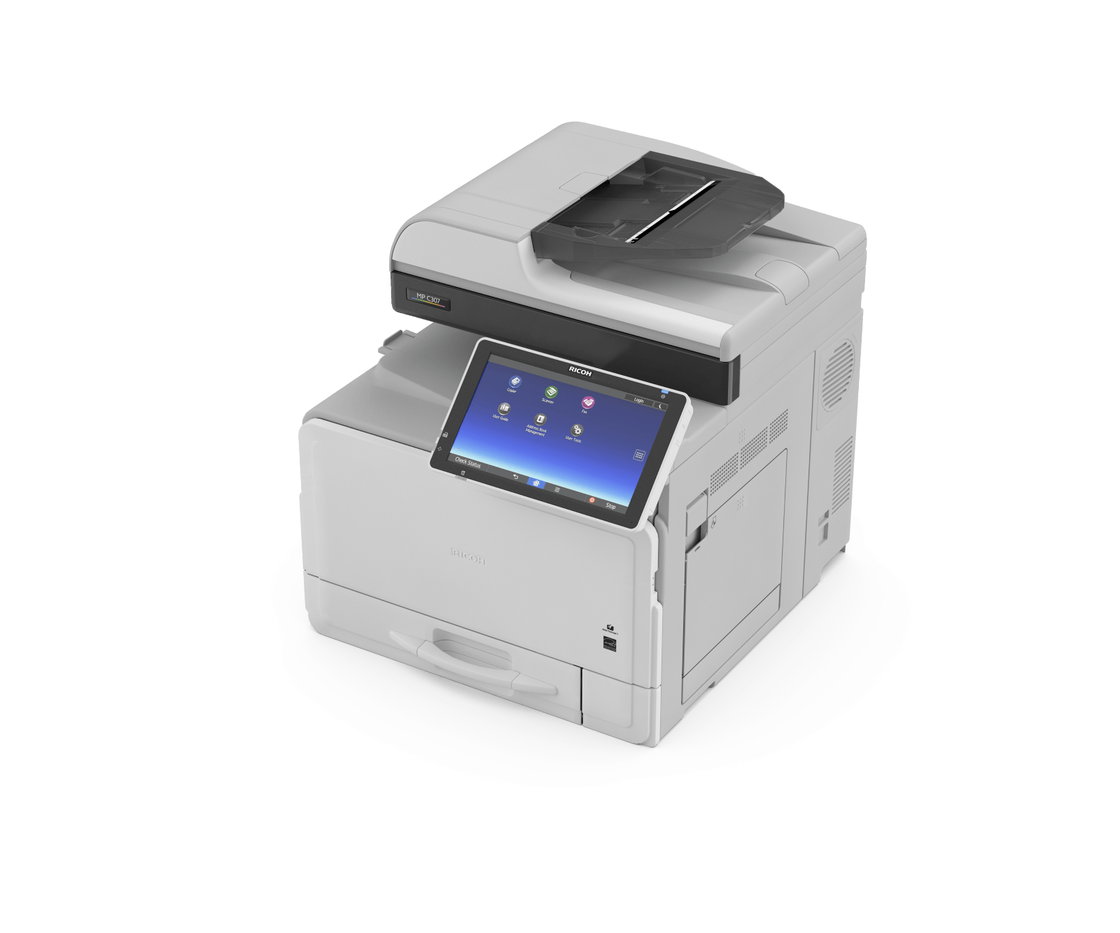 stampante da ufficio con schermo LCD