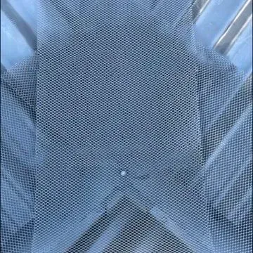 allow enough mesh to insert under trim