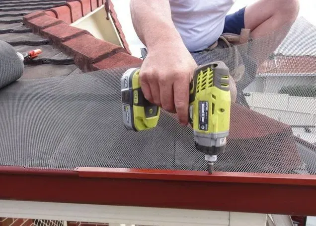 secure gutter guards to your gutters with angle trim