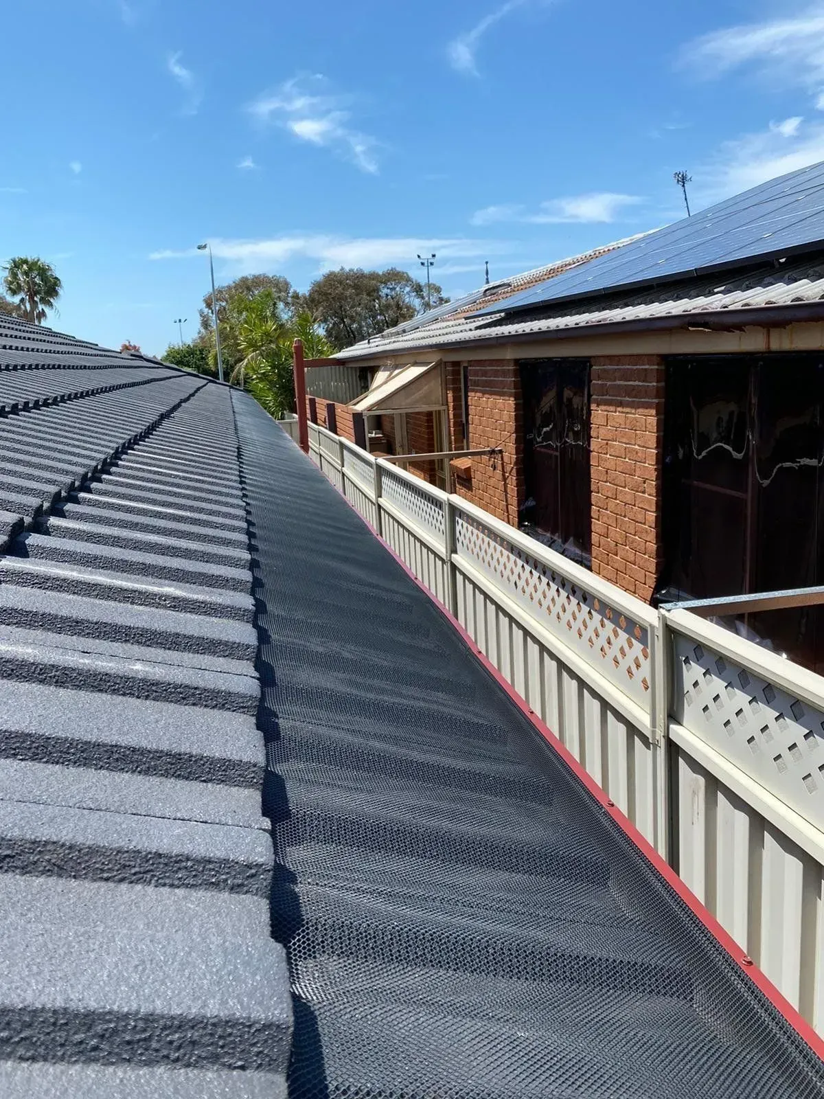 All-Flow Aluminium Gutter Guard Installed on Roof