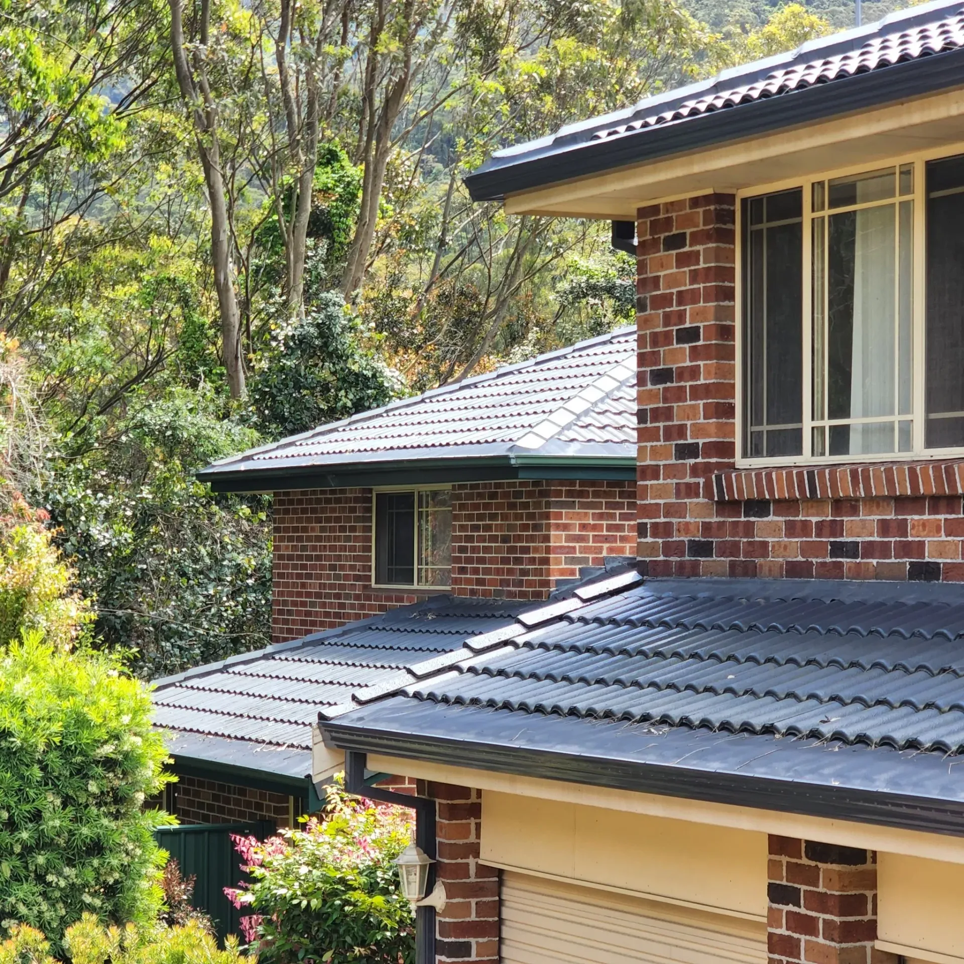 roof with gutter guard