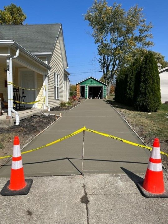 Picture Of Warning Tape - Lebanon, OH - J Young Concrete & Excavating Construction