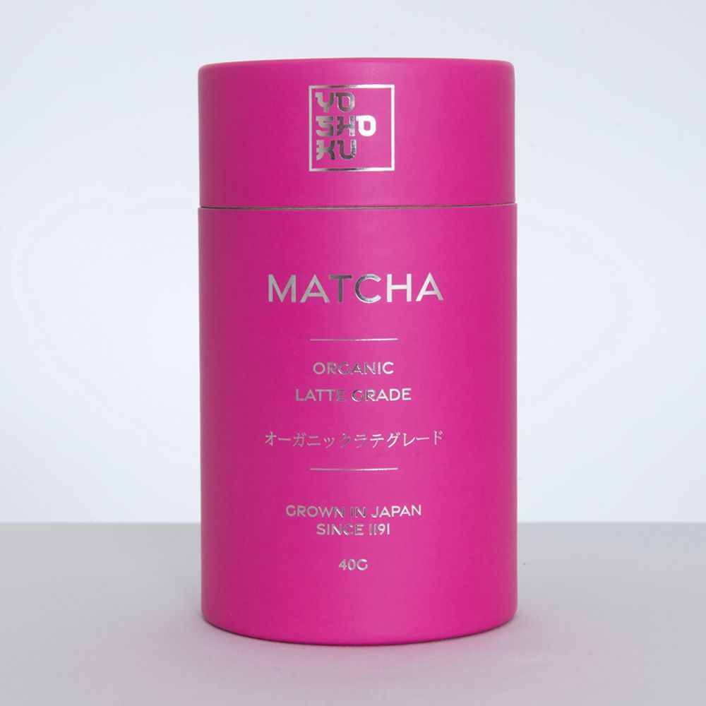 Latte Grade pink matcha tube