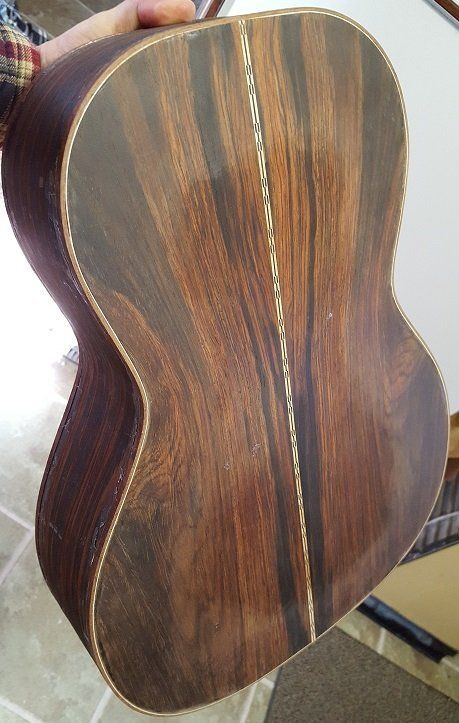 Old brazilian rosewood guitar