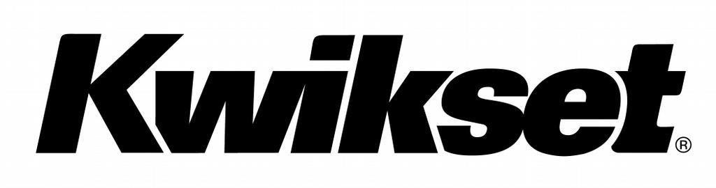 A black and white logo for kwikset on a white background
