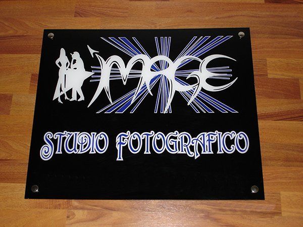 Insegna di uno studio fotografico