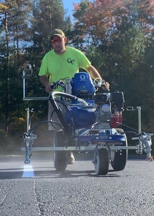 Parking lot striping in Traverse City, MI