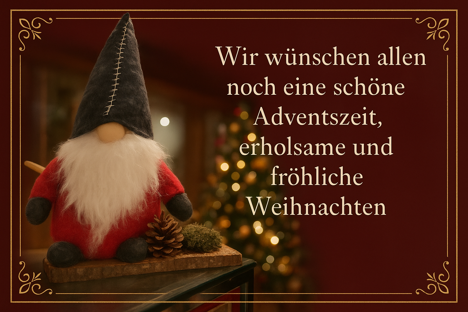 Hotel Antoni in Bochum „Wir wünschen allen eine schöne Adventszeit, Entspannung und ein frohes Weihnachtsfest.“