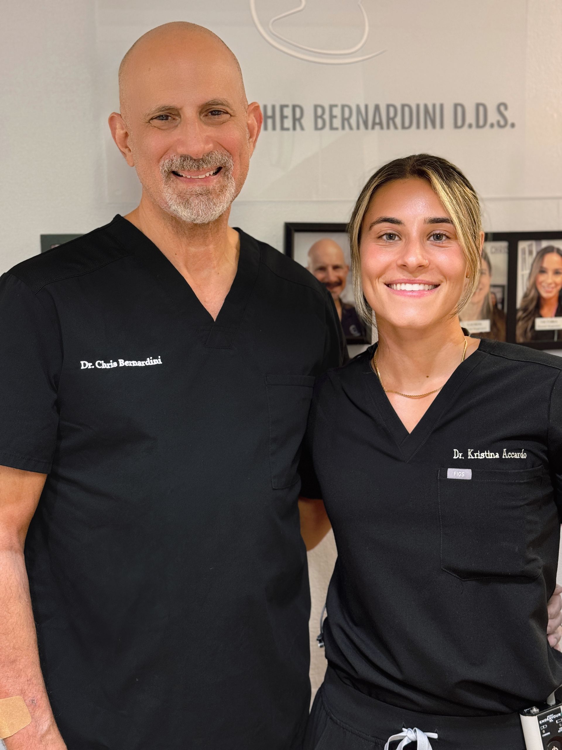 Dr. Bernardini with staff