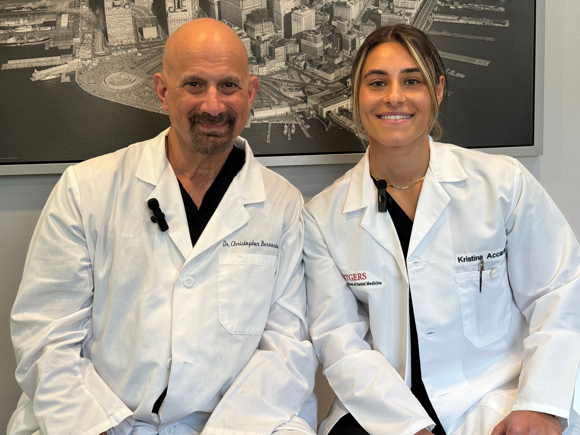 Dr. Bernardini with staff