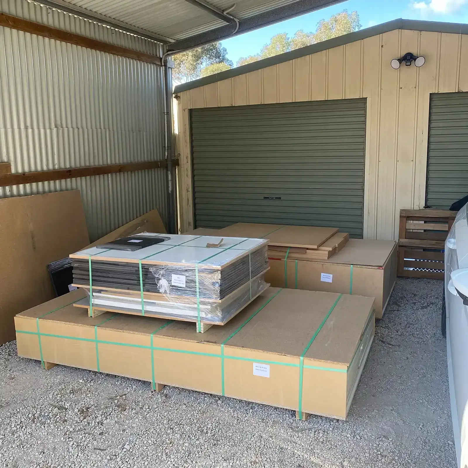 Precision cut-to-size cabinetry supplies, safely packaged and delivered.